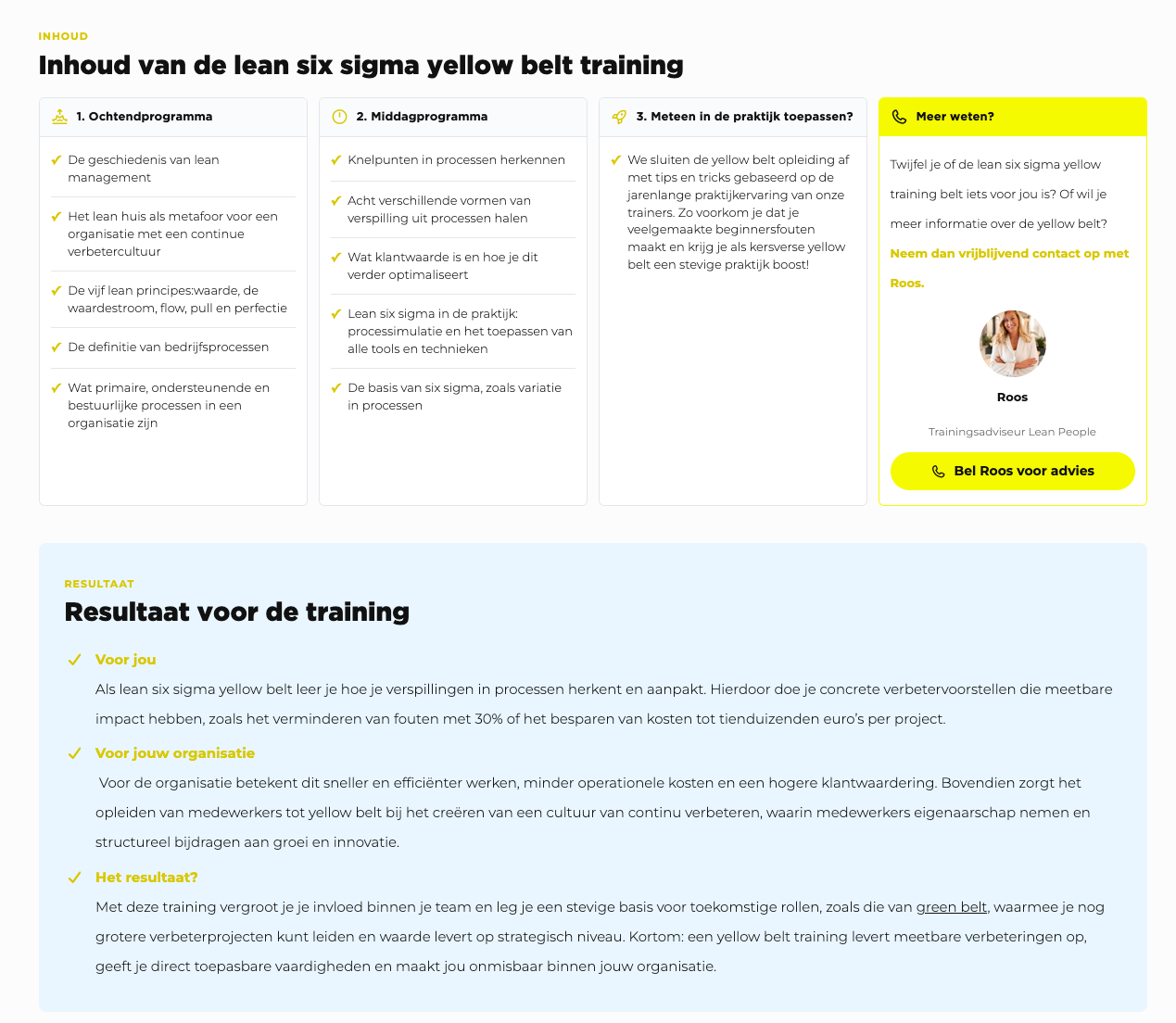Lean People - Trainingspaginas