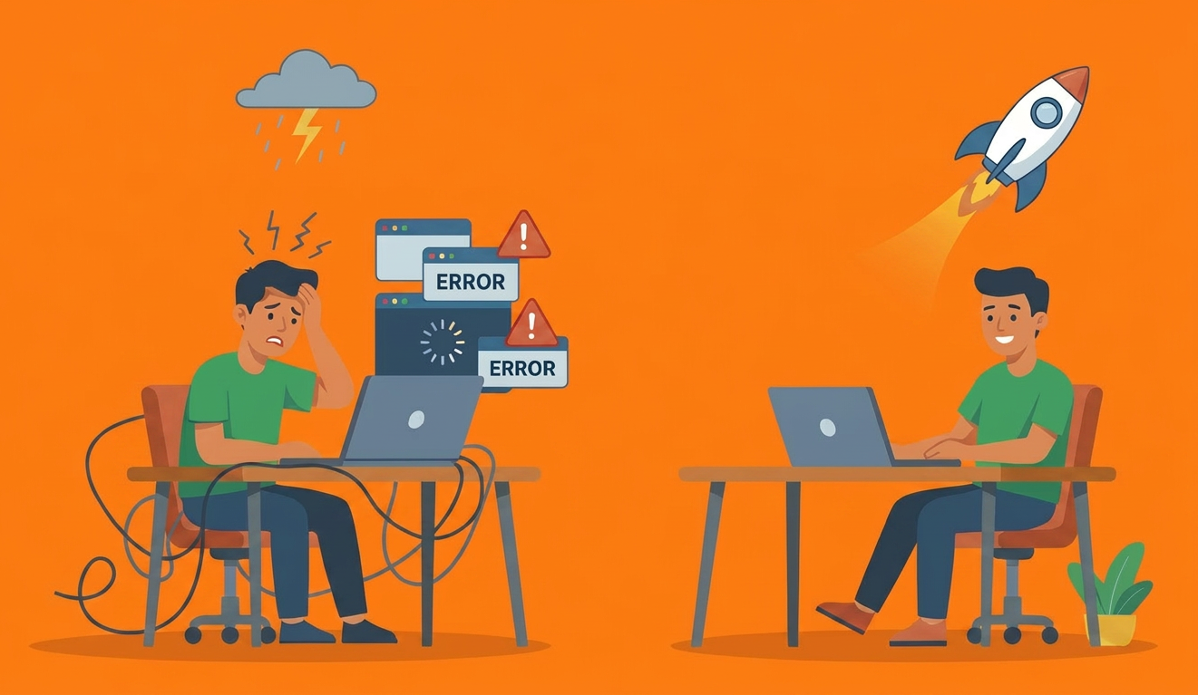 Help een trage website hoe komt dit en wat doe je eraan